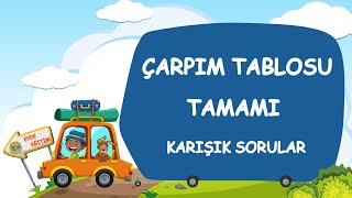 ÇARPIM TABLOSU  Karışık Çarpım Tablosu  Çarpım Tablosu Tamamı [upl. by Girish462]