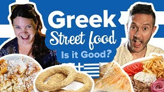 Eating Greek Street Food in Thessaloniki Greece 😋 [upl. by Wolfgram]