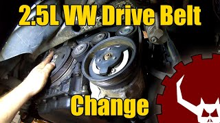 VW 25L Drive Belt Change [upl. by Llywellyn947]