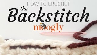 How to Crochet The Backstitch Right Handed [upl. by Charline]