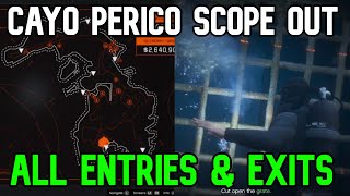 Gta 5 Cayo Perico Heist Scope Out All Entry and Exit Points Drainage Tunnel [upl. by Jamesy]