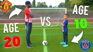 10 Year Kid NEYMAR vs 20 Year Old POGBA Who is better PRO FOOTBALL COMPETITION [upl. by Bent]