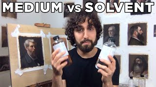 Medium VS Solvent  Art Supplies Explained [upl. by Eilama370]