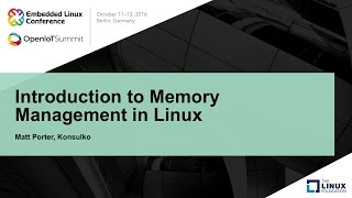 Introduction to Memory Management in Linux [upl. by Wendell794]