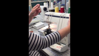 How to Thread a Husqvarna Viking Huskylock 905 910 Serger [upl. by Ahsieuqal]