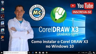 TUTORIAL  Como instalar o Corel DRAW X3 no Windows 10 [upl. by Harlow]