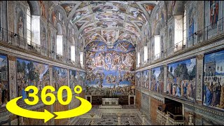 Sistine Chapel 360° 4K [upl. by Paul]