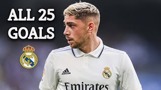 Federico Valverde All 25 Goals For Real Madrid So Far [upl. by Wolbrom70]