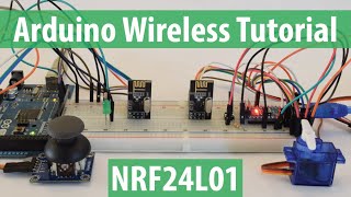 Arduino Wireless Communication – NRF24L01 Tutorial [upl. by Ydiarf]