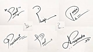 How to Draw Signature like a Billionaire For Alphabet quotPquot [upl. by Rehpotsirhc727]