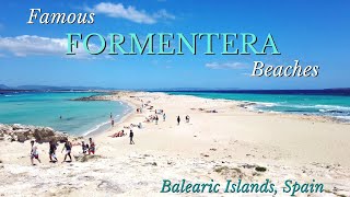 Famous Formentera DOUBLE BEACHES  Day trip from IBIZA SPAIN [upl. by Nolte]