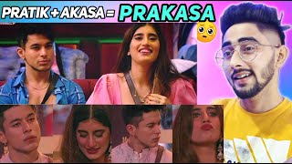 Bigg Boss 15 Pratik  Akasa  Prakasa First Reaction Video [upl. by Elbertine]