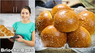 Brioche Burger Buns Homemade [upl. by Avrom]