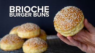 How to make Brioche Burger Buns BY HAND [upl. by Sundstrom]