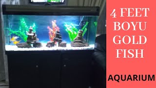 GOLD FISH AQUARIUM  Boyu 4 Feet Imported Aquarium [upl. by Clover]