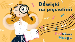 DŹWIĘKI na pięciolinii  Podstawy muzyki [upl. by Morena543]