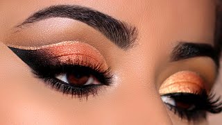 How To  StepbyStep Double Cut Crease on Hooded Eyes  Fall Makeup Tutorial [upl. by Peony]