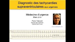 Diagnostic ECG des tachycardies supraventriculaires aux urgences Dr Taboulet [upl. by Stickney]