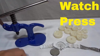 How To Close A Snap Off Watch Back With A Watch Press Tutorial [upl. by Aleece841]