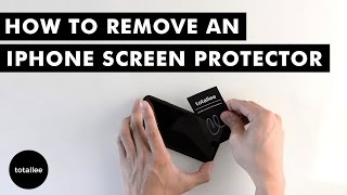 How to Remove an iPhone Screen Protector [upl. by Anawd]