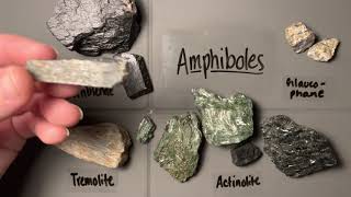 Mineral Identification  Amphiboles [upl. by Korman]