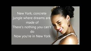 Alicia Keys Empire State Of Mind  oh New York song [upl. by Hairym801]