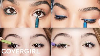 Eye Makeup Tips How to Rock Colored Eyeliner  COVERGIRL [upl. by Ardnaiek]