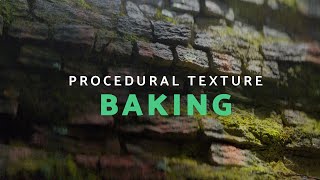 Baking Procedural Materials to Image Textures in Blender [upl. by Canotas]