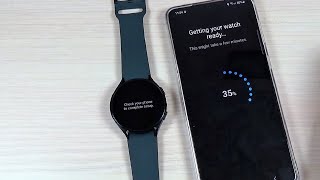 How to Pair Connect Samsung Galaxy Watch 4 with a Phone [upl. by Kissie]