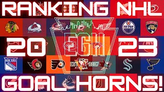 NHL Goal Horn Rankings 2023 [upl. by Vas]