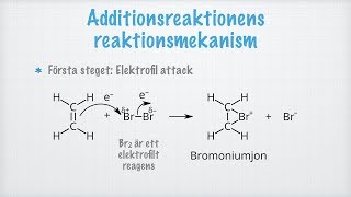 Elektrofil addition Markovnikovs regel [upl. by Eecart]