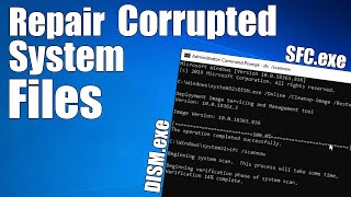 How to Fix Corrupt Windows 10 System Files  SCF and DISM Scan [upl. by Asoramla]