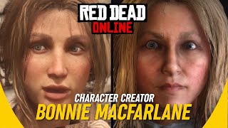 BONNIE MACFARLANE Character Creator Ladies Week RDR2 [upl. by Hgeilyak]