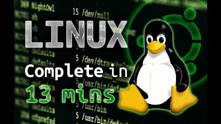 Linux  Tutorial for Beginners in 13 MINUTES  UPDATED [upl. by Ddet]