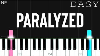 NF  Paralyzed  EASY Piano Tutorial [upl. by Hew]