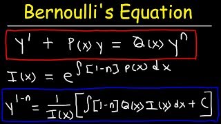 Bernoullis Equation For Differential Equations [upl. by Kalinda]