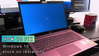 How to Fix WINDOWS 10 stuck on restarting screen LAPTOP [upl. by Michael163]