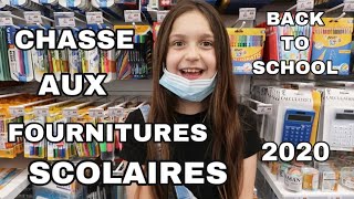 CHASSE AUX FOURNITURES SCOLAIRE 2020  BACK TO SCHOOL  1 [upl. by Gladdie]