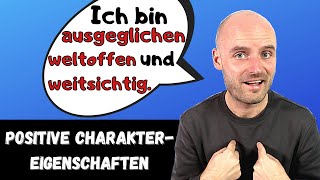 Charaktereigenschaften  wichtige Adjektive  Deutsch lernen  A2 B1 B2 [upl. by Giule727]