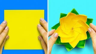 13 EASY PAPER CRAFTS AND ORIGAMI IDEAS [upl. by Essirahc246]