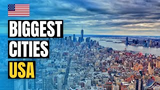 Top 10 Biggest Cities in USA  Largest Cities by Population 2024 [upl. by Eitsym417]