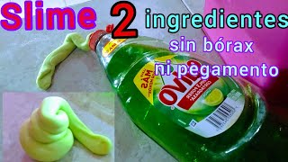 cómo hacer SLIME sin BÓRAX y sin PEGAMENTO transparente [upl. by Kolosick]