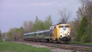 VIA Rail Passenger Train 20 at Drummondville Quebec [upl. by Francois998]