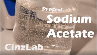 Preparation of SODIUM ACETATE  CinzLab Chem PROJECT [upl. by Everrs]