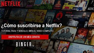 Como SUSCRIBIRSE a NETFLIX  Registrarse y Crear una Cuenta de Netflix [upl. by Scarlett]