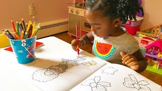 Toddler Coloring In Kids Coloring Book [upl. by Roxy784]