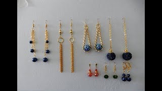 Haz Tus Propios Aretes Tutorial  DIY 7 Handmade Earrings Ideas [upl. by Laird977]