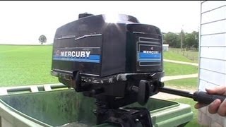 4hp Mercury Outboard Engine [upl. by Ecirtahs]