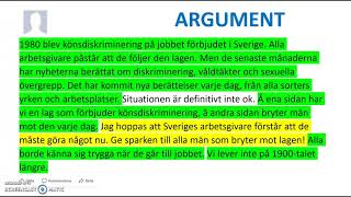 Argumenterande text  skriva [upl. by Anytsirhc102]