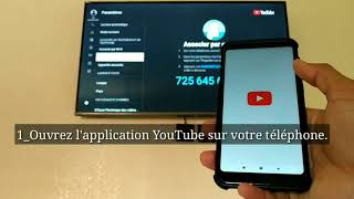 Regarder YouTube sur TV avec smartphone  associer telephone et tv youtube sur tv samsung [upl. by Ynamreg]